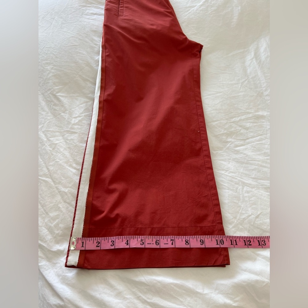 Rosso35 | Women’s SZ 42 (US S-M) Wide Leg Crop Pant | Side Stripe - Picture 8 of 9